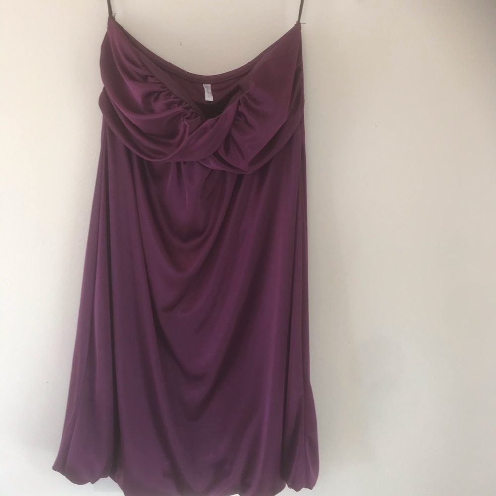 Blu Heaven Purple strapless dress Sz Small